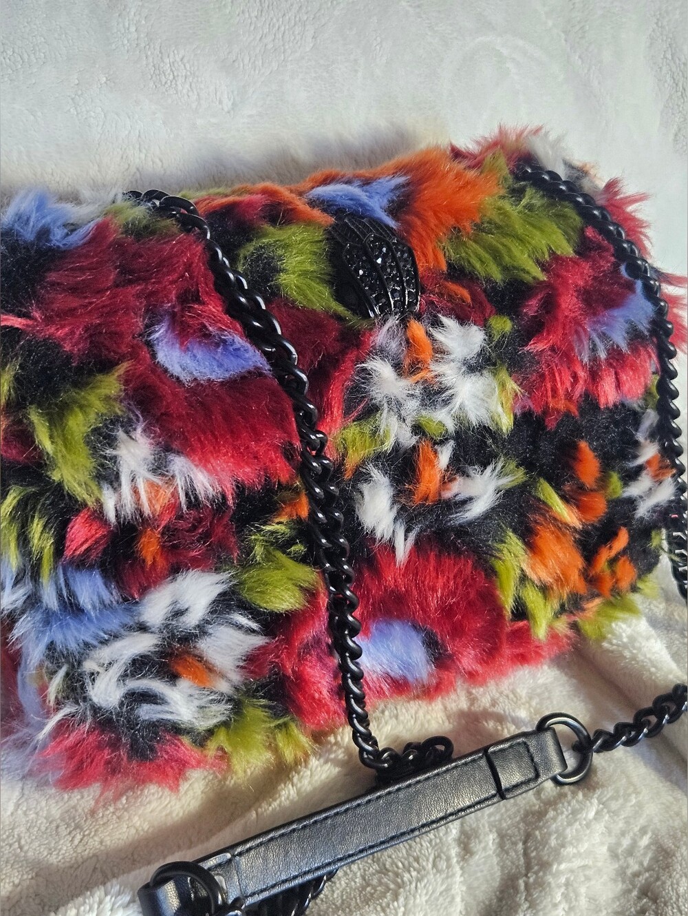 Kurt Geiger Multicolor Faux Fur Bag - Picture 5 of 16